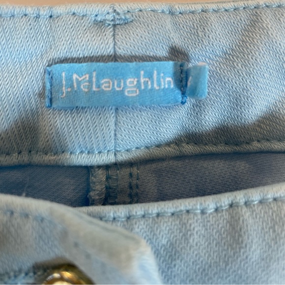 J. McLaughlin Baby Blue Skinny Jeans. Size 4 - Picture 4 of 10